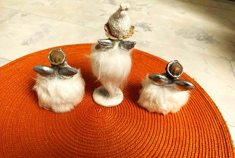 Vianočná anjelská rodina / 3 ks,