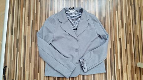 Sivé dievčenské sako, blejzer 170, h&m,170