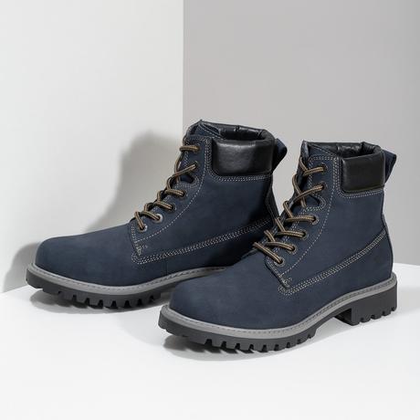 Tmavomodrá dámska členková obuv, baťa,37