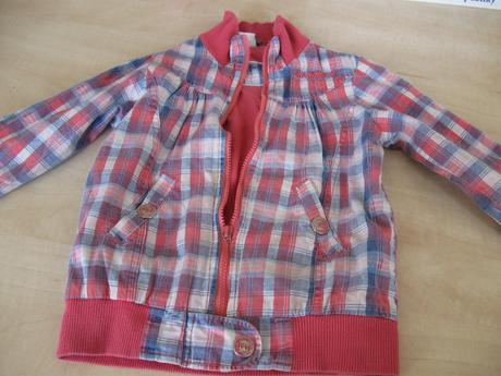 Károvaná jarná/jesenná bundička, dopodopo,116