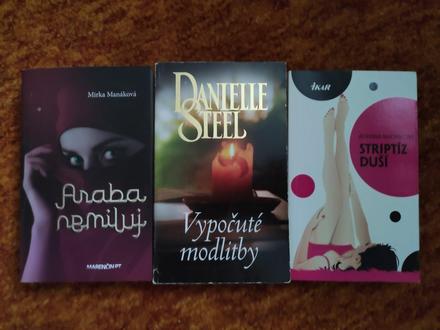 Knihy araba nemiluj, vypočuté modlitby a stíptiz d,