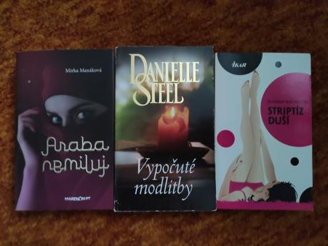 Knihy araba nemiluj, vypočuté modlitby a stíptiz d,