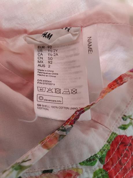 Letný klobúčik, h&m,92