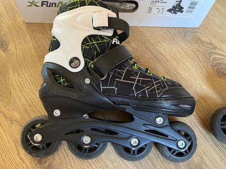 Detské korčule fun activ albis duo green (vel.34-3, 37