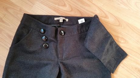 Čierne teplé podšité nohavice na zimu xs resp. 34, reserved,34