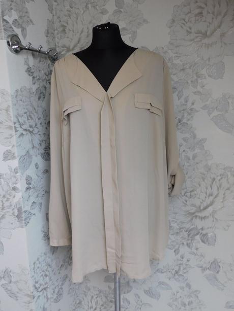 Luxusna bluzka s roll-up rukavom, 48