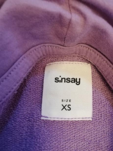 Fialova teplakova suprava, sinsay,xs