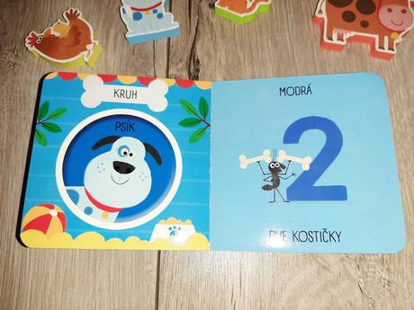 Tvary, farby, čísla, knižka a stavebne tvary farma, 