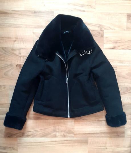 Tepla bundicka s kozusinkou z h&m, vel. 42, h&m,42