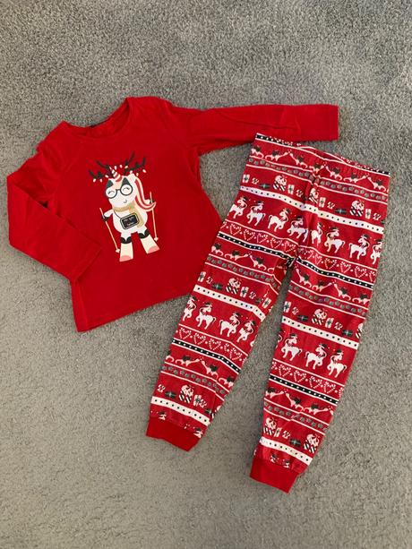 Vianočné pyžamo h&m v.98/104, h&m,98