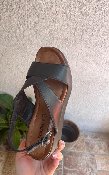 Dámske kožené sandále lasocki, lasocki,36