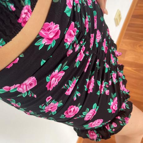 Kvetinový komplet sukne a topu, bershka,s