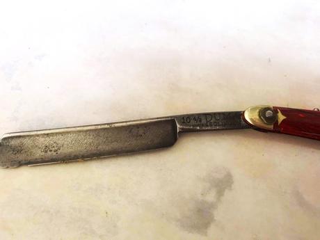 Starožitná britva solingen h. böker, 