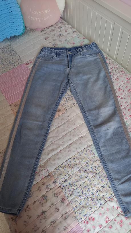 Rifle so striebornymi lampasmi, h&m,146