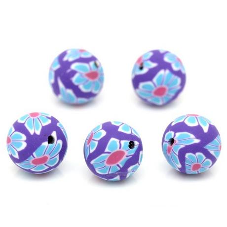 Korálky kvietkové 12 mm - akcia, 