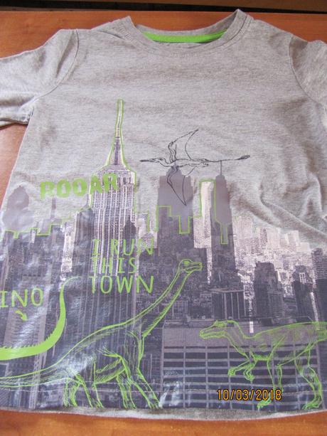 Pulóver veľ. 98 s dinosaurami, lupilu,98