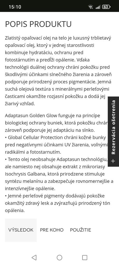 Institut esthederm adapta sun golden glow a tan pr, 