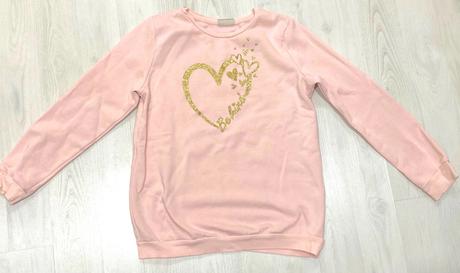 Dievčenská mikina so srdcom 152-156 cm, 152