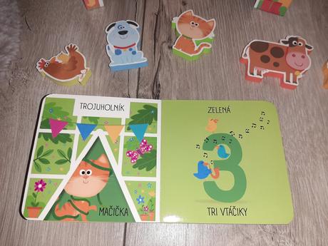 Tvary, farby, čísla, knižka a stavebne tvary farma, 