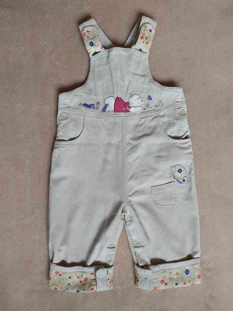 Menčestrové nohavice na traky veľ 80/86 +, mothercare,80