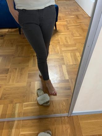 Tmavosive nohavice, sisley,36