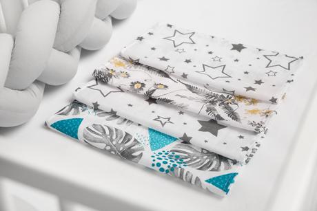 Sensillo plienočka mušelínova modrá 35x35cm, 4ks, 