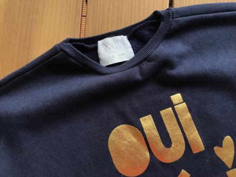 Mikina so zlatým nápisom zara, zara,140