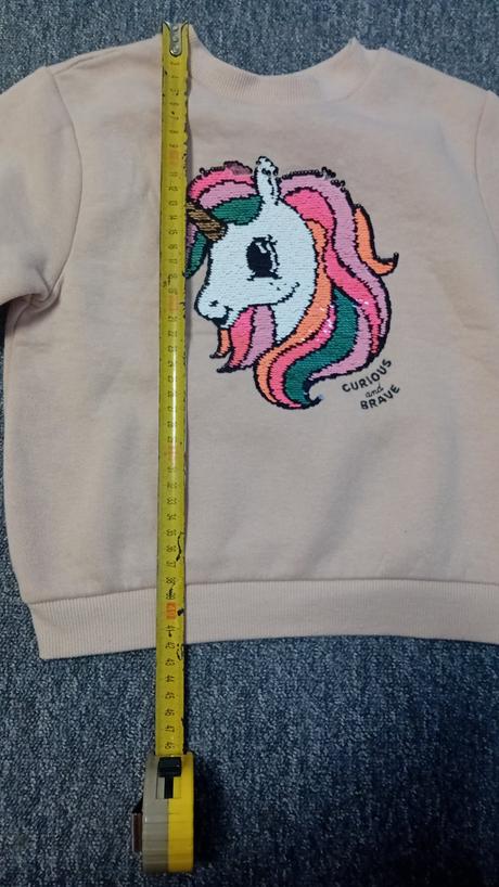 Mikina jednorožec, h&m,98 / 104