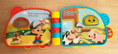 Interaktívna knižka vtech u nás na farme,