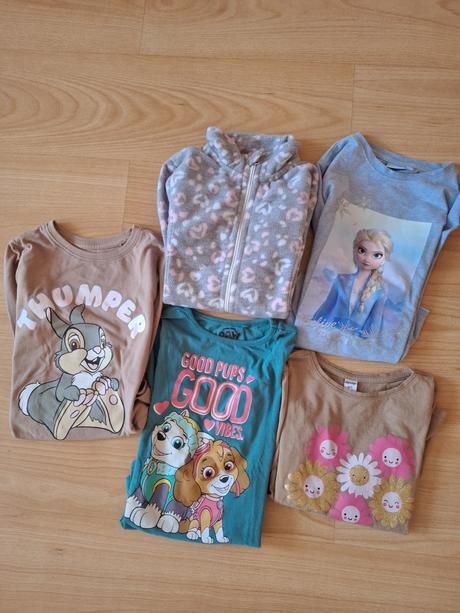 Balík dievčenské oblečenia 116-122, 122–134