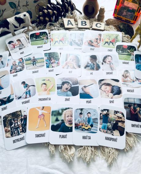 Slovesá - slovenské komunikačné kartičky,