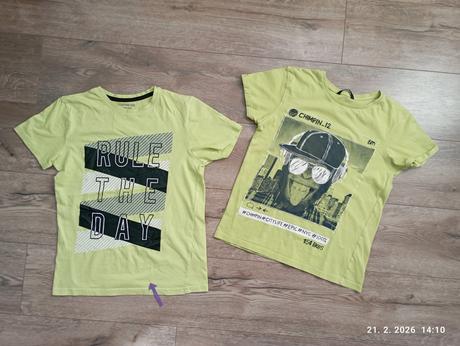 Žltozelené tričká 146/152 (už s poštovným), george,146