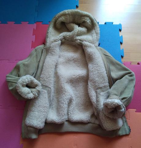 Práva koža bunda jelenina z barancinou., 