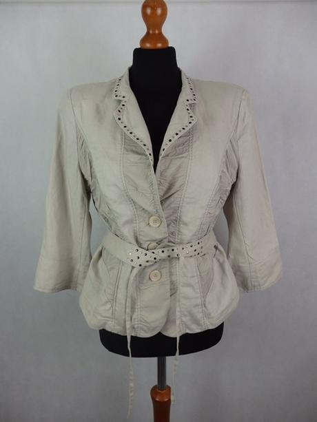 Kvalitný ľanový blejzer, 40