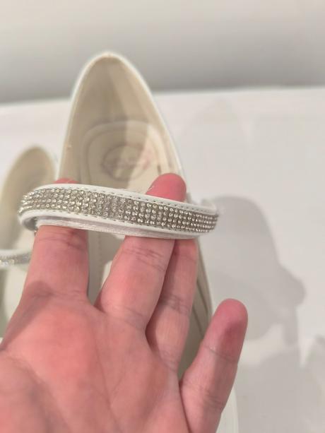 Biele sviatočné topanky, nelli blu,37