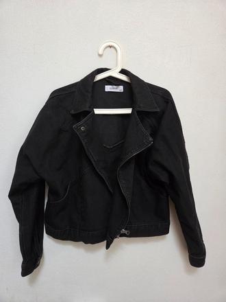 Bunda džínsová denim čierna jarná / jesenná, reserved,36