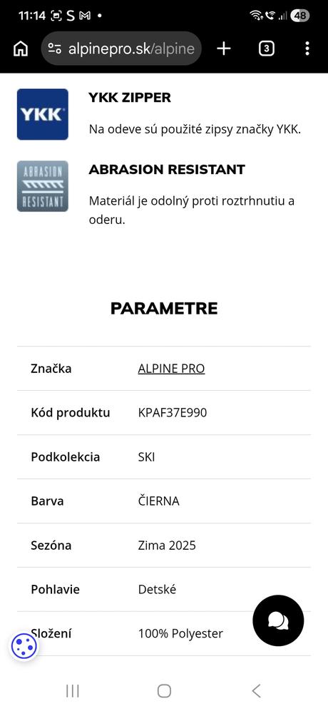 Kvalitne lyziarske nohavice, alpine pro,170