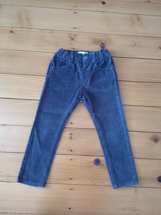 Menčestrové nohavice, zara,98