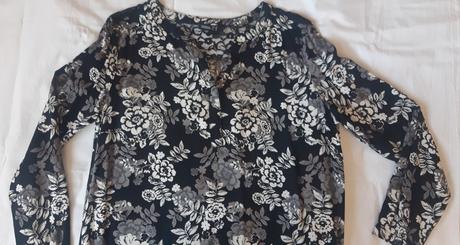 Čiernobiela blúzka, kik,44