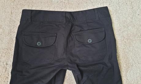Zara basic cierne nohavice, zara,s