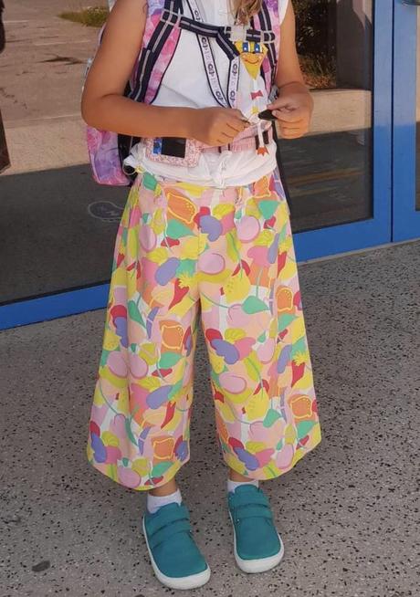 Dievčenské rozšírené nohavice na leto, reserved,140