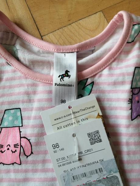 Bavlnené šatky ci dlhšie tricko, palomino,98