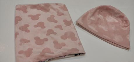 Dojčenský šál, čiapka, disney,80