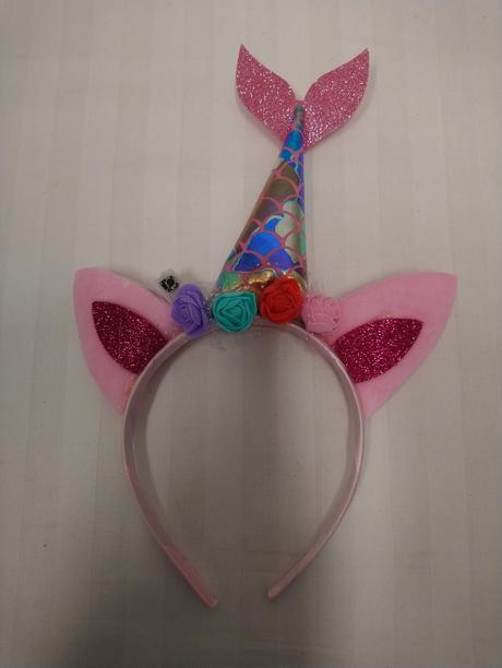 Svietiaca čelenka ružová - morská víla č. 4, 