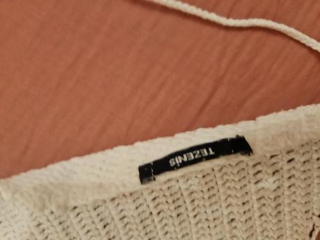 Crop top háčkovaný / plavky tezenis, tezenis,xs