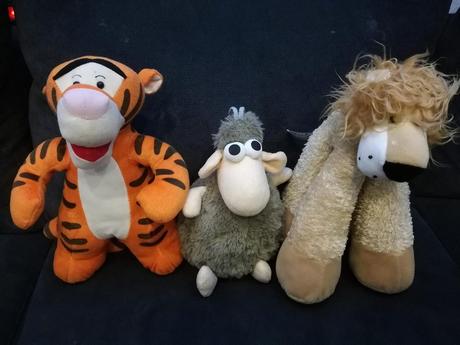 Plyšove hračky, nehrane, cena spolu,