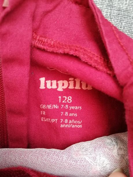 Bordové šaty s výšivkou, lupilu,128