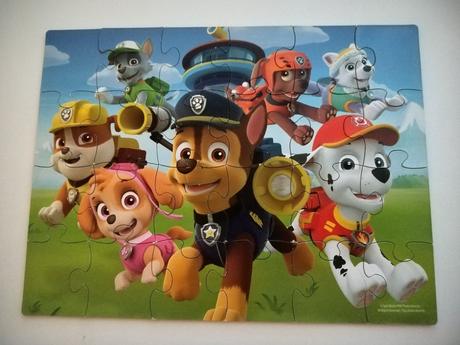Kompletné drevené puzzle tlapková patrola, 