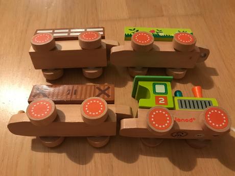 Drevený vláčik zn.janod, 