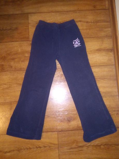 Tmavomodré bavl. dievčen.teplaky 116 top stav, kugo,116